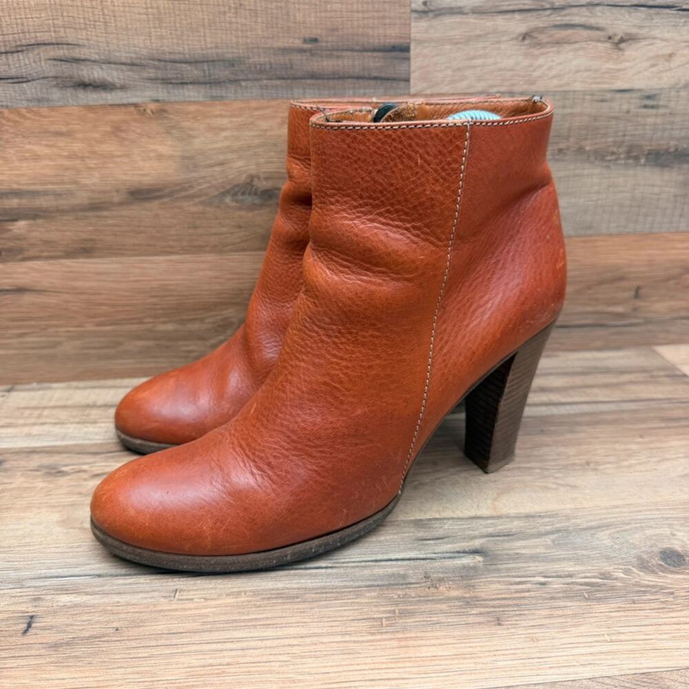 Madewell 1937 Footwear Size 9 Brown Leather Ankle Boots Bootie Made In Italy
